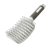 Hair Comb Scalp Massage Comb Hairbrush Bristle&Nylon Women Wet Curly Detangle