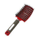 Hair Comb Scalp Massage Comb Hairbrush Bristle&Nylon Women Wet Curly Detangle