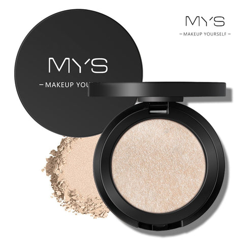 MYS brand professinal face makeup 6 color bronzer and highlighter palette powder