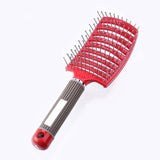 Hair Comb Scalp Massage Comb Hairbrush Bristle&Nylon Women Wet Curly Detangle