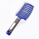 Hair Comb Scalp Massage Comb Hairbrush Bristle&Nylon Women Wet Curly Detangle