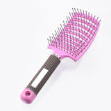 Hair Comb Scalp Massage Comb Hairbrush Bristle&Nylon Women Wet Curly Detangle