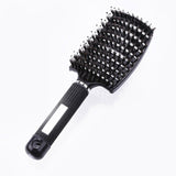 Hair Comb Scalp Massage Comb Hairbrush Bristle&Nylon Women Wet Curly Detangle