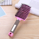 Hair Comb Scalp Massage Comb Hairbrush Bristle&Nylon Women Wet Curly Detangle