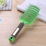 Hair Comb Scalp Massage Comb Hairbrush Bristle&Nylon Women Wet Curly Detangle