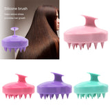 5 Colors Handheld Silicone Scalp Shampoo Massage Brush Washing Shower Hair Comb