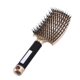 Hair Comb Scalp Massage Comb Hairbrush Bristle&Nylon Women Wet Curly Detangle