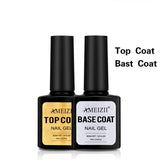 AMEIZII Top Base Coat Soak Off Gel Nail Polish UV LED